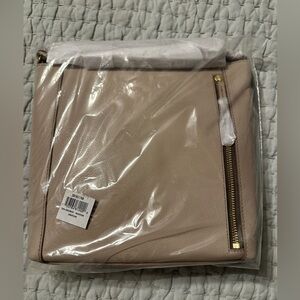 Brand New Fossil Tara Crossbody Leather Purse-Graystone